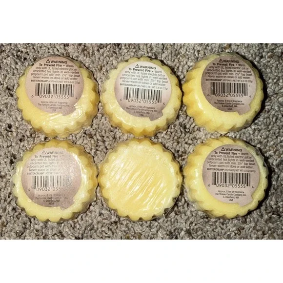 6 Yankee Candle Buttercream Potpourri Wax Tarts New - Picture 2 of 5